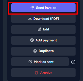 How to delay sending invoices
